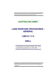 australian army land warfare procedures - general lwp-g 7-7-5 drill