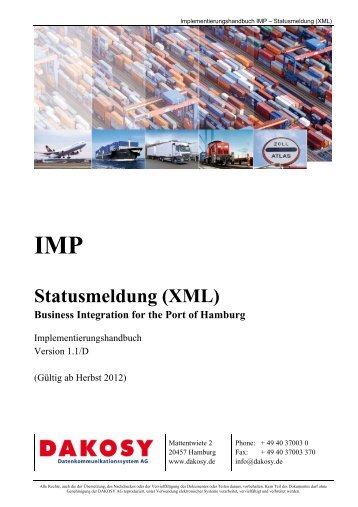 IMP Statusmeldung (XML) - DAKOSY Datenkommunikationssystem ...