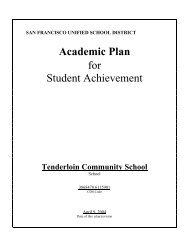 Academic Plan for Student Achievement - SFUSD: Home