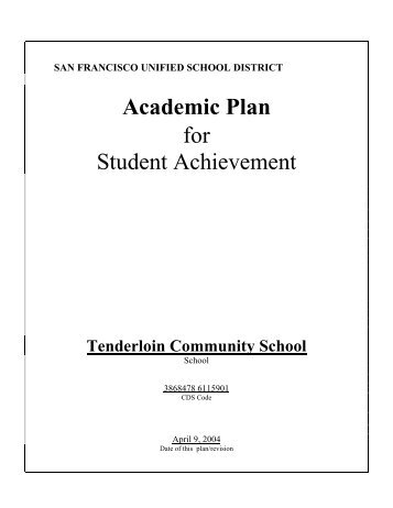Academic Plan for Student Achievement - SFUSD: Home