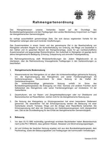 Rahmengartenordnung - gartenfreunde-wismar.de