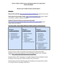Resources for Conflict Analysis and Resolution - Center for ...
