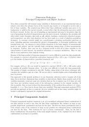 Dimension Reduction Principal Components and Biplot Analyses 1 ...