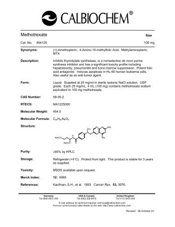 Methotrexate