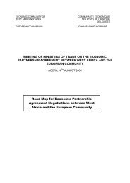 Road Map for Economic Partnership Agreement Negotiations ...