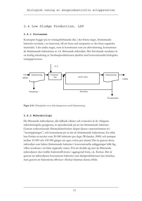 Implementation of The LSP-concept in Extended Aeration