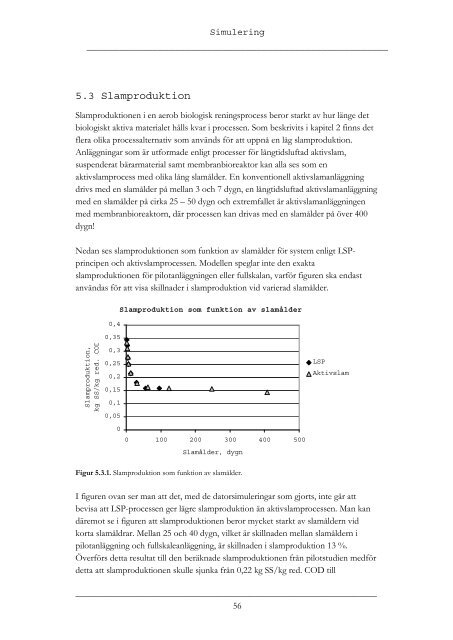 Implementation of The LSP-concept in Extended Aeration