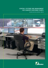control systems and management for concrete ... - Schwing-Stetter