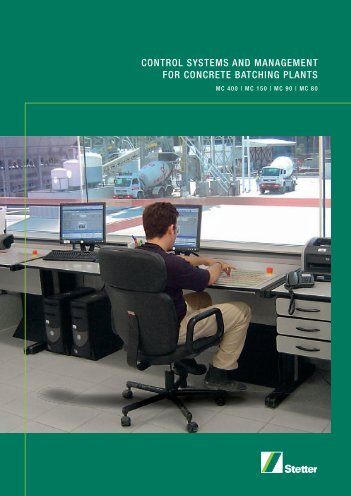 control systems and management for concrete ... - Schwing-Stetter