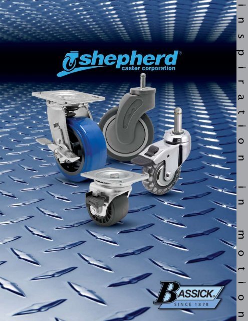 Shepherd Institutional Series 4 Diameter Ball Bearing TPR Wheel Total Lock Caster Expanding Stem Fits 1-5//8-1-11//16 Round Tube Diameter 260 lbs Capacity