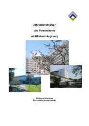 Jahresbericht 2007 - am Klinikum Augsburg