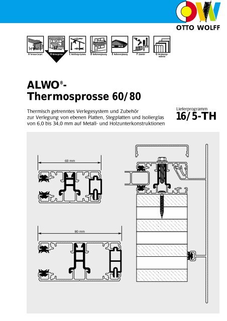 OTTO WOLFF ALWO®- Thermosprosse 60/80 - glas-terrassendach.de