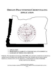 2012 Oregon Practitioner Credentialing Application - PacificSource