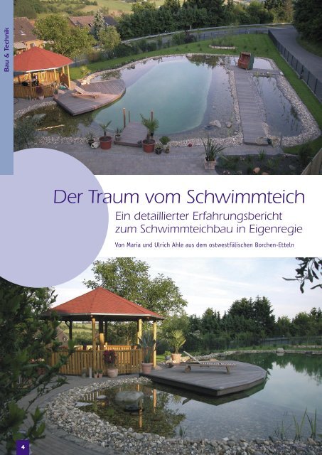 Der Traum vom Schwimmteich Ein detaillierter Erfahrungsbericht ...