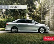 2010 Corolla - Toyota Canada