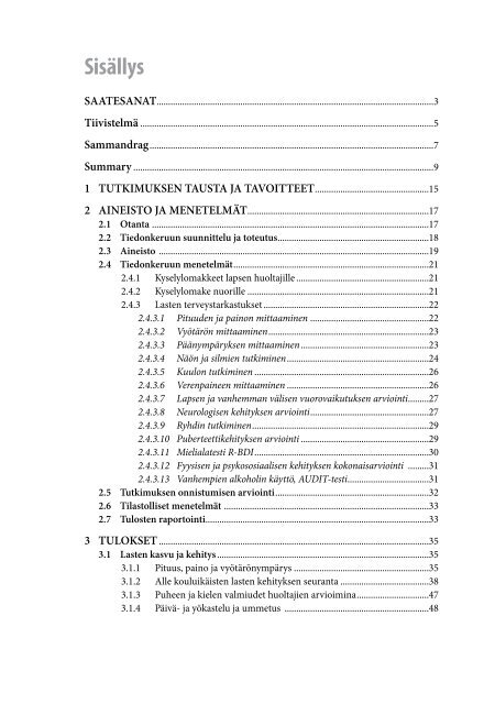 Lasten terveys LATE-tutkimus