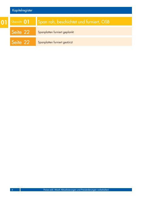 Holzwerkstoffe Katalog 2013 - Weyland GmbH