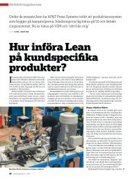 Hur infÃ¶ra Lean pÃ¥ kundspecifika produkter? - FÃ¶rbÃ¤ttringsForum