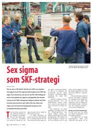 Sex sigma som SKF-strategi - FÃ¶rbÃ¤ttringsForum