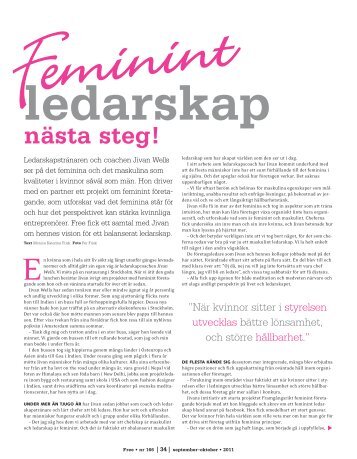 Feminint ledarskap â nÃ¤sta steg! - Free