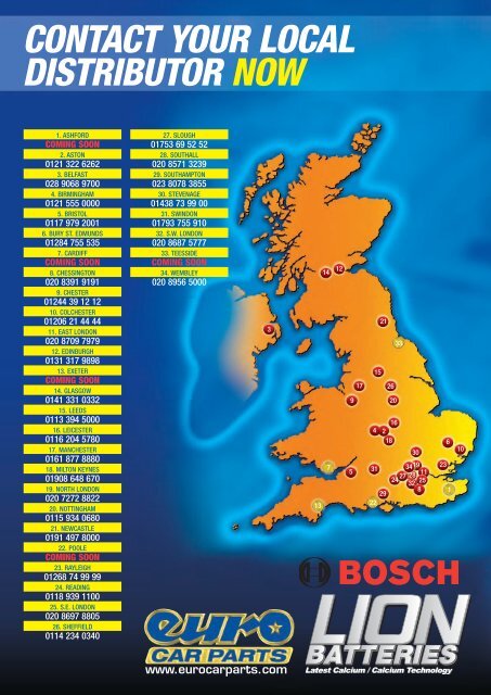 Battery Catalogue - Euro Car Parts