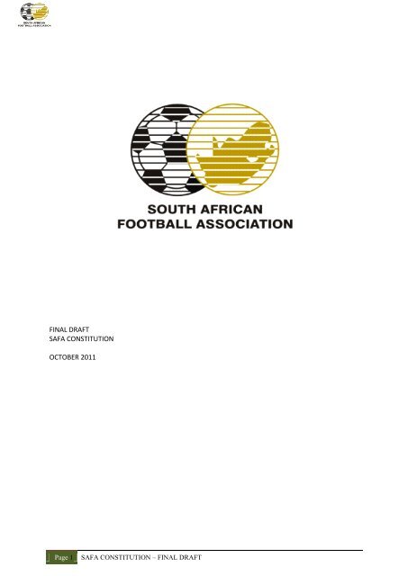 SAFA Constitution - South African Football Association