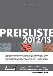 Preisliste für 2012/2013 gibts hier - GMS Dach