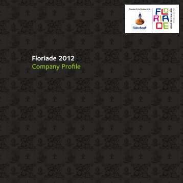 Floriade 2012 Company Profile - Clamer Informa