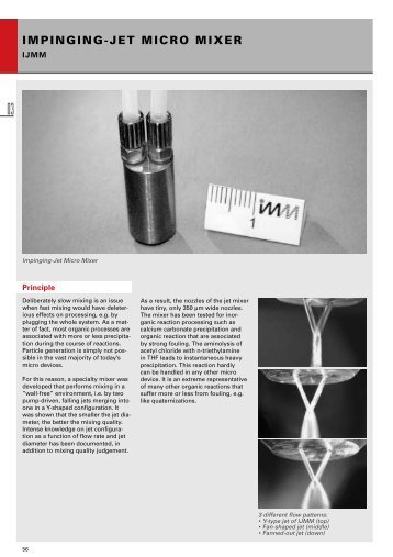 IMPINGING-JET MICRO MIXER