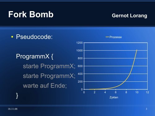 Fork Bomb Gernot Lorang