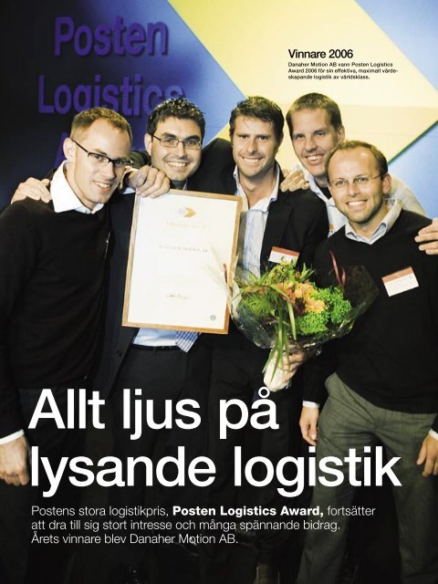 Grattis, Sveriges bÃ¤sta logistiker! - Posten
