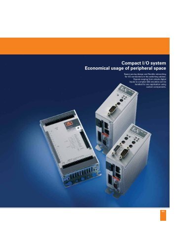 Compact I/O system: Economical usage of peripheral space