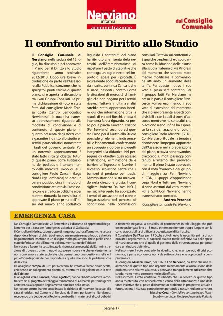 Anno VI - Numero 2 Dicembre 2012 - Comune di Nerviano