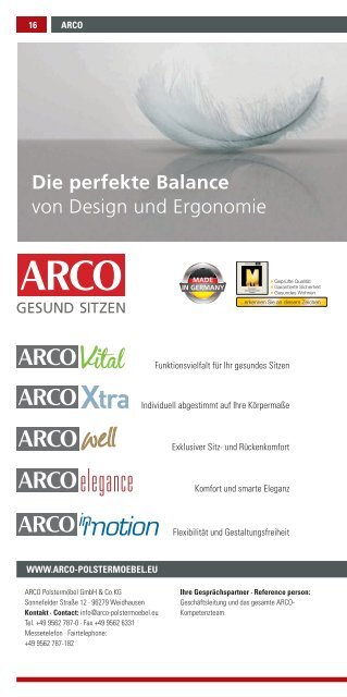 ARCO Polstermöbel GmbH & Co.KG - Hausmessen Oberfranken