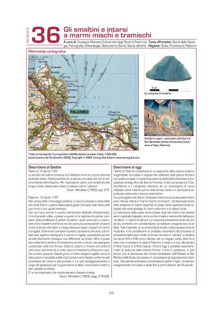 Gli smaltini e intarsi a marmi mischi e tramischi - Geologia e Turismo