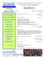 January 25 Sanctuary Worship Bulletin