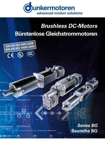 Brushless DC-Motors BÃ¼rstenlose Gleichstrommotoren - M Rutty & Co.