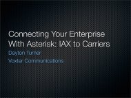 Connecting Your Enterprise With Asterisk: IAX to Carriers - Asterisk-ES