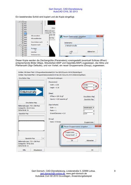 Autodesk Civil 3D 2010, - gert-domsch.de