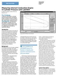 Measuring Internal Combustion Engine In-Cylinder Pressure with ...