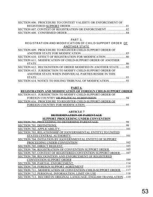 2008 Amendments to the Uniform Interstate Family Support Act ...