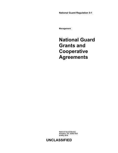 National Guard Grants and Cooperative Agreements - NGB ...
