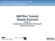 Simple Examples - MATSim