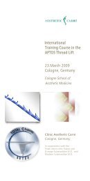 International Training Course in the APTOS Thread ... - Aesthetic CarrÃ©