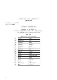 Calendario Esami Ammissione Corsi Pre-Accademici a.a. 2012/13 ...