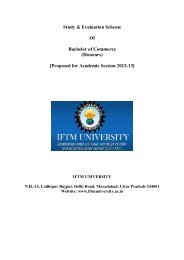 Study & Evaluation Scheme Of Bachelor of ... - IFTM University