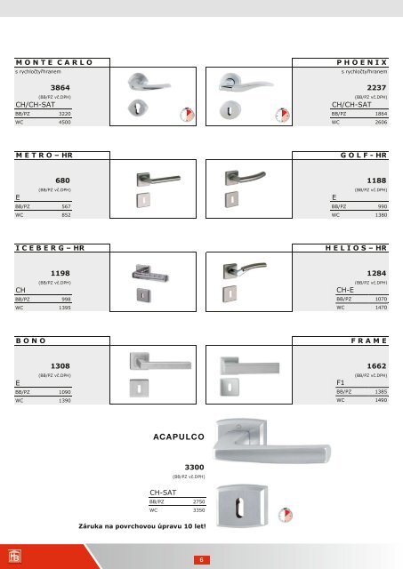 Katalog dveÅnÃ­ho kovÃ¡nÃ­ HB (1,8 MB)