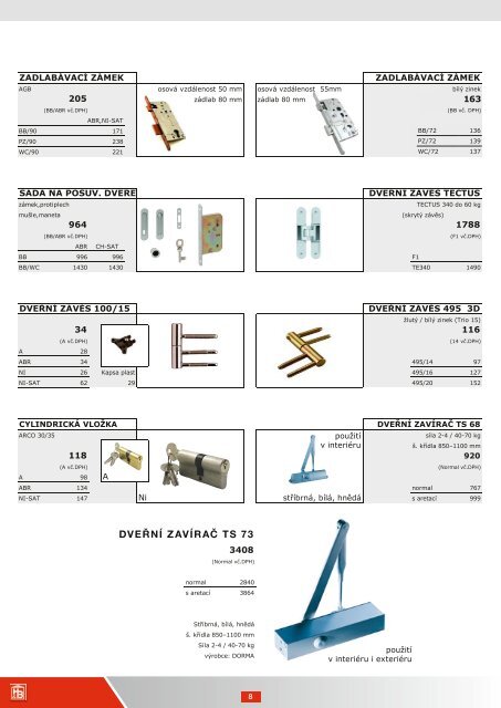 Katalog dveÅnÃ­ho kovÃ¡nÃ­ HB (1,8 MB)