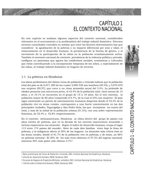 El Trabajo Infantil DomÃ©stico en Honduras. A Puerta Cerrada..., 2003