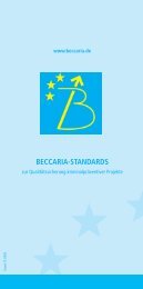 Beccaria-Standards zur QualitÃ¤tssicherung kriminalprÃ¤ventiver ...